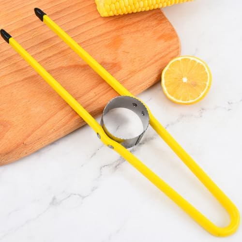 Happyyami 2-Pack Corn Peelers Portable Corn Strippers Stainless Steel Kernel Cutters for Fresh and Dry Easy and Compact Kitchen Tool 10.62In