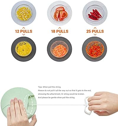Manual Food Chopper Hand Pull Chopper Veggies Processor for Onions, Peppers, Carrots, Nuts, Kitchen Gadget by KAUKKO (900ml/3.5 Cup)