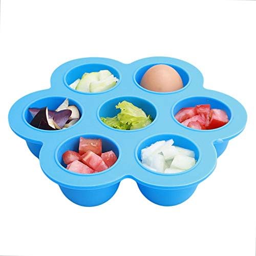 Webake Baby Food Freezer Trays with Lid, Silicone Ice Cube Popsicle Molds with 7 Ice Pop Sticks, Egg Bites Molds Set of 2 for Instant Pot Accessories 3,5,6 qt Pressure Cooker