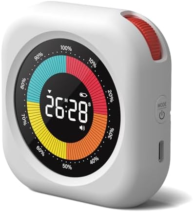 PERSUPER Visual Timer for Kids, Rechargeable 10-Hour Countdown/Up Timer