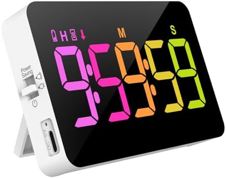 PERSUPER Kitchen Digital Timer, Count Down Up, Rechargeable, Vibration Mode