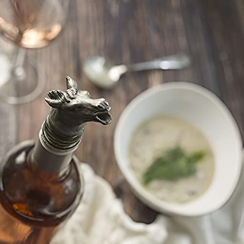 TXOKO Premium Stainless Steel Wine Pourer, Aerator and Decanter - Pour Spout for Red, White and Rose Wine, Liquor and Olive Oil! Gift Box Packaging includes extra stopper.