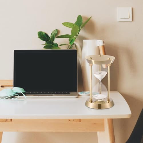 Large Sand Timer 60 Minute, Big Hourglass,Antique Brass Sand Clock,Antiguo Reloj De Arena 60 Minuto, Vintage Sand Watch 60 Min,Metal Unique Sandglass for Gifts Games Cooking Home Decoration