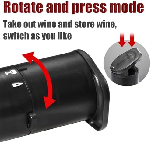 Vacuum Wine Dispenser, Multifunctional Wine Aerator, Wine Preservation System, Switchable Decanter & Wine Storage Function, Wine Accessories Gift for Wine Lovers, No Power & Consumables Required