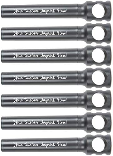 Personalized Pocket Corkscrew - Wine Bottle Opener- Custom Printed Name - Imprinted with Your Name, Logo or Message - Great Gift Ideas - FREE PERZONALIZATION - 12 Corkscrews per Box (Black)
