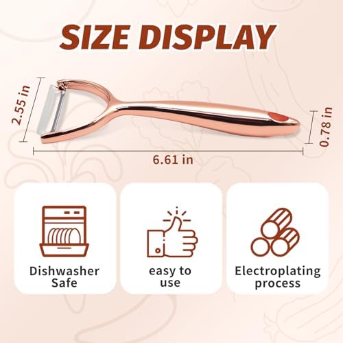 SHIKORI Vegetable Peeler, Y Peeler, Premium Potato Peelers for Kitchen