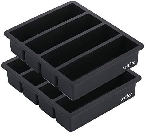 Silicone Ice Cube Trays Large for Whisky(2-Pack) - Butter Mold,With Easy Release Ice Cubes for Whiskey and For Cocktail,Food Grade