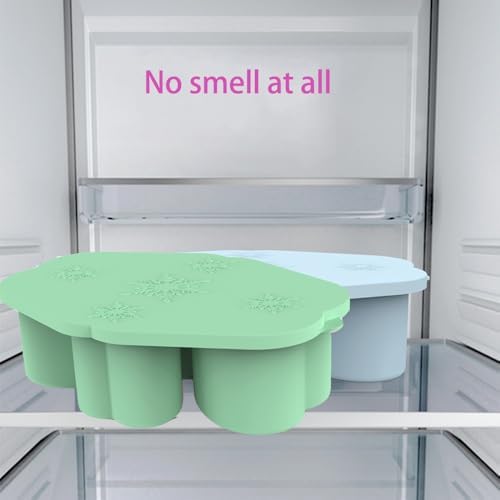 Silicone Ice Cube Trays for Freezer with Lid, Clear Ice Mold for Stanley Cup 20 30 40 OZ Tumbler Ice Molds & Ice Maker for Cocktails, Whisky, Juice (30-40 OZ, Green)