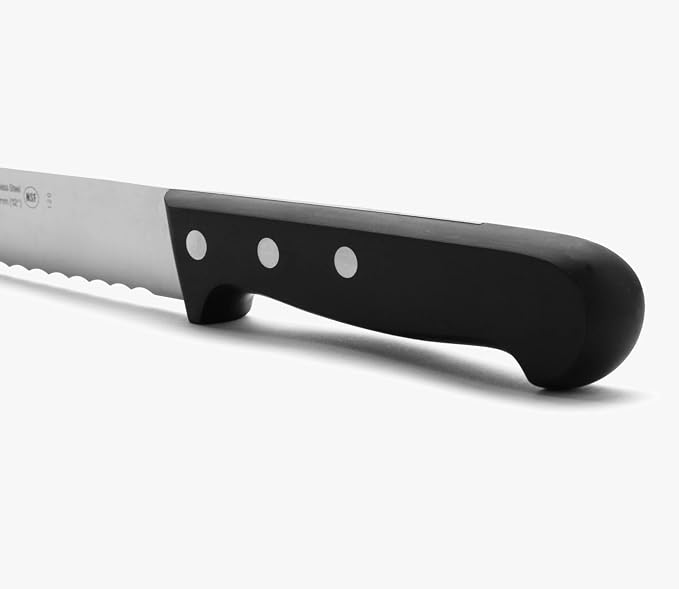 Arcos Pastry Knife/Cake Knife 12Inch Nitrum Stainless Steel and 300mm Blade.Ergonomic Polypropylene Handle. Allows to cut and prepare the bases for cakes and pastries. Series Universal. Color Black