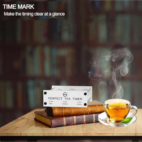 Tea Timer 3-4-5 Minute, Metal Frame Hourglass Timer, Color Hour Glass Sand Clock, Small Sand Timer Decoration, Stainless Steel Reloj De Arena, Mini Trio Tea Sand Watch XTG