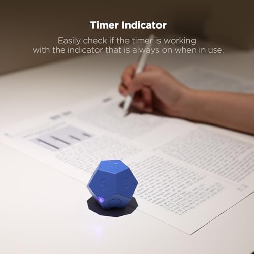 mooas Dodecagon Time Ball Rechargeable Mini Timer (Blue)
