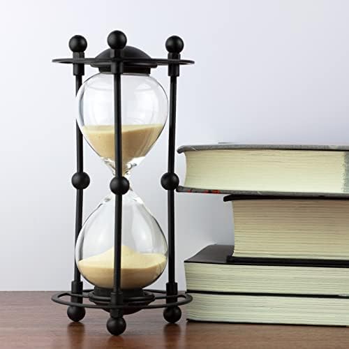 15 Minute Sand Timer, Decorative Hourglass with Apricot Sand