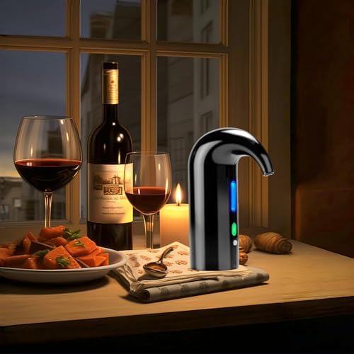 Yomety Electric Wine Aerator, Electric Wine Decanter Wine Dispenser Wine Pourer, Wine Accessories Sprout Pourer and Wine Gifts for Wine Lovers