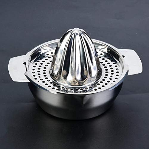 Fdit Stainless Steel Manual Juicer, Lemon Orange Squeezer, 5.2x5.2x2 Inch, Kitchen Household