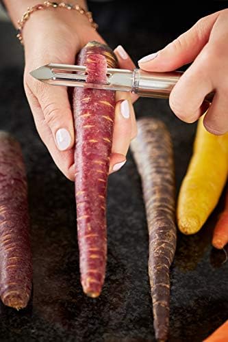 Rosle 12736 Stainless Steel Standard Fruit & Vegetable Peeler with Round Handle, 7.4 Inch