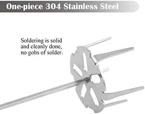 Pork Puller Drill Attachment 304 Stainless Steel Meat Shredder Used with Standard Hand Drill for BBQ