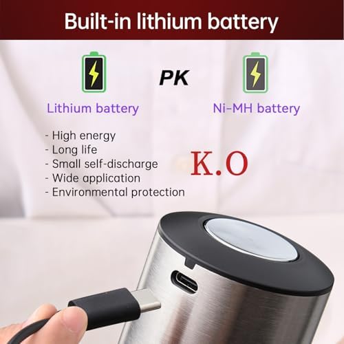 AIKARO - Electric Wine Aerator Pourer Rechargeable Automatic Electronic Decanter, Auto-stop