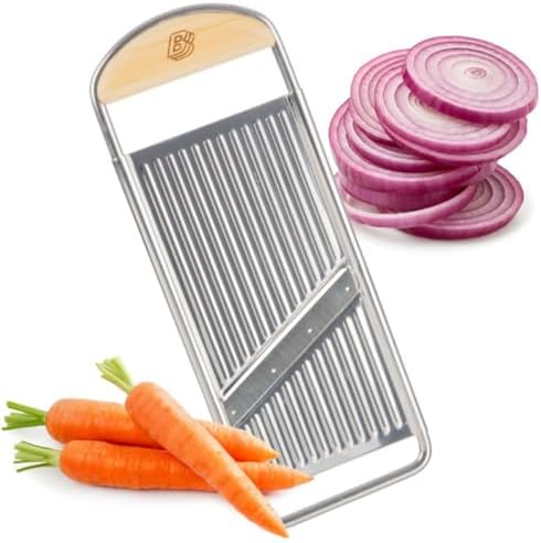 Kings County Tools Handheld Mandoline Slicer for Kitchen, 12” x 4.5”