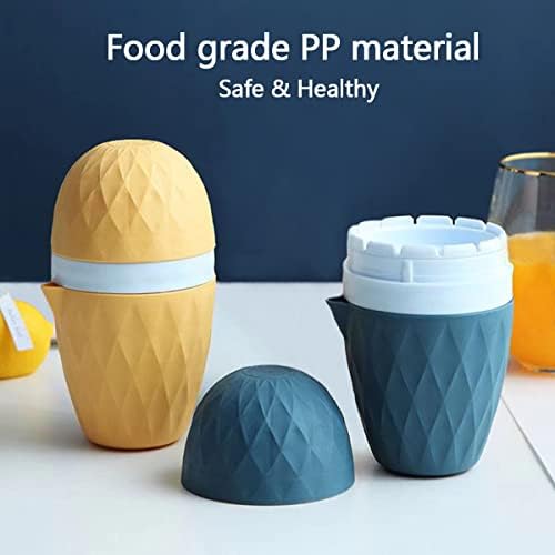 Citrus Juicer Lemon Squeezer, Manual Hand Orange Juicer Squeezer, Fruit Press for Orange, Lemon, Citrus, Grape Juice(Yellow)