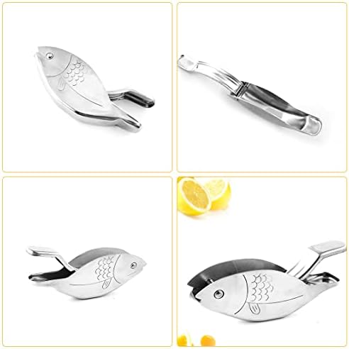 Lemon Juicer, Manual Lemon Squeezer Portable Lime Juicer, Fish Shape Hand Press Juicer for Orange Lemon Lime Pomegranate (fish, 1pcs)