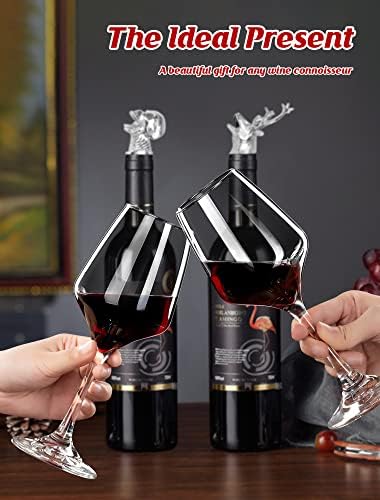 Skull Wine Aerator Pourer Spout, Olive Oil Liquor Bottle Decanter, Silver Plated Creative Gifts for Alcohol Spirits Whiskey Lover
