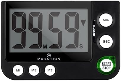 MARATHON 100-Minute Digital Timer with 3 Memory Presets