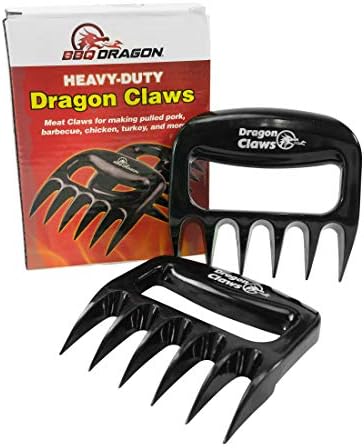 BBQ Dragon Heat Resistant Meat Shredder Claws – Bear Claw Design for Pulled Pork, Chicken, Beef – Grill & Smoker Accessories