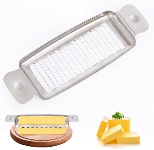Stainless Steel Butter Slicer, Butter Cutter for Uniform 1/4-Inch Slices