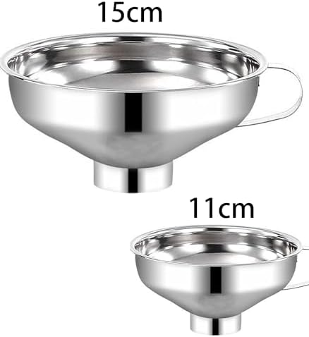 Stainless Steel Canning Funnel Wide Mouth Large Funnel Wide Mouth Funnel for Mason Jar Funnel Wide Funnel for Canning (Wide Mouth Funnel Set)
