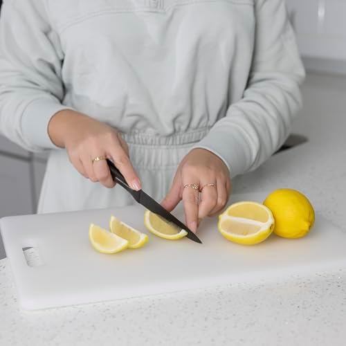 Fox Run Thick Plastic Bar Cutting Board, 11" x 17" x 0.5" Garnish Board