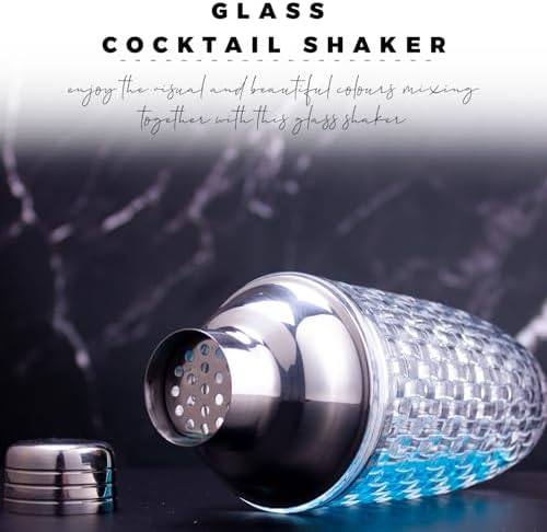 Sliver Cocktail Shaker Set with Jigger, Bar Spoon & Muddler