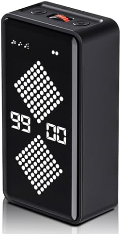 Digital Hourglass Timer, Magnetic Visual Focus Timers with Adjustable Alarm Volume & LED Display, Desk Flip Timer for Study,Work, Kitchen