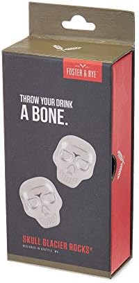 Stainless Steel Skull Glacier Rocks® by Foster & Rye™
