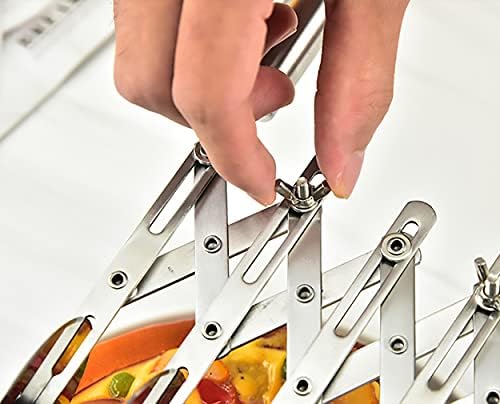 5 Wheel Pastry Cutter with Handle, Stainless Steel Adjustable Pizza Slicer Multi-Round Dough Cutter Roller, Fondant Ribbon Cutter, Pasta Maker, Noodle Cutter, Ravioli Cutter Wheel