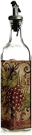 Grant Howard Vino Oil &Vinegar Glass Cruet, 16 oz, Multicolored