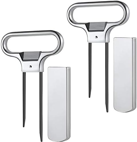 Boao 2 Pack Two Prong Wine Opener Cork Puller with Cover, 2