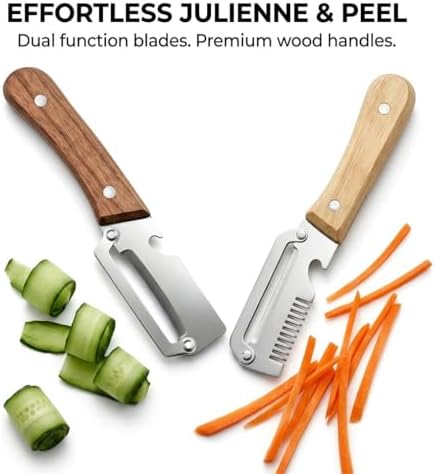 Peeler Knife & Vegetable Shredder 2-Pack