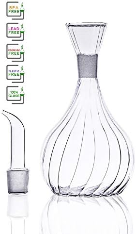 13 ounce/380 ml Olive Oil and Vinegar Dispenser Glass Cruet Decanter for Kitchen,Lab glassware seal handicraft Keeps Oil Fresh Longer,Soap Dispenser Bottle No Funnel Needed