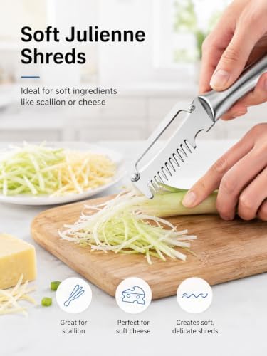 Vegetable Peeler Set with Julienne Peeler & Bottle Opener, Stainless Steel