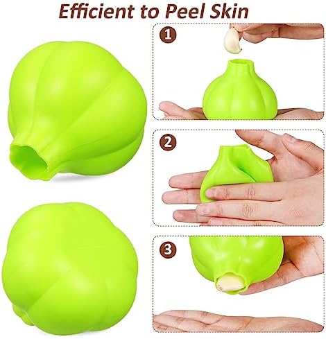 UPKOCH 4pcs Silicone Garlic Peeler Tool Efficient Garlic Skin Remover for and Kitchen Gadget for Everyday Use