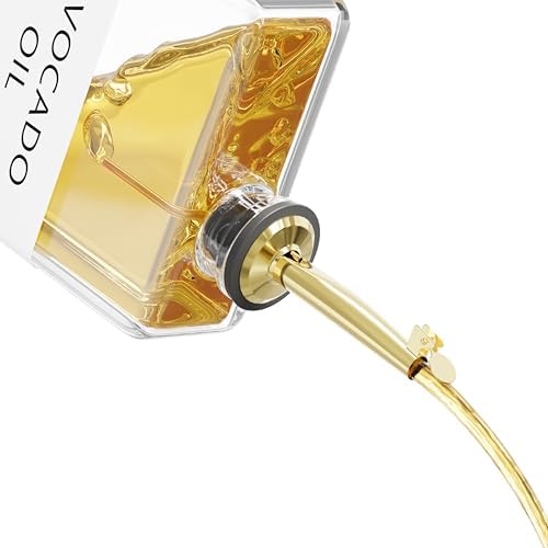 Kitchen Cooking Oil Dispenser Set, Olive Oil & Vinegar Bottles, Soy Sauce Dispenser - 4 Pieces, Gold, Elegant Book Design, Durable, Leak-Proof, Easy-Pour Spouts, Perfect for Kitchen, Dining Table