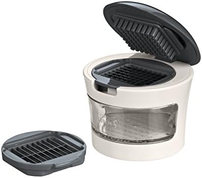 LURCH Germany 3-in 1 Garlic Chopper and Press (Grey)