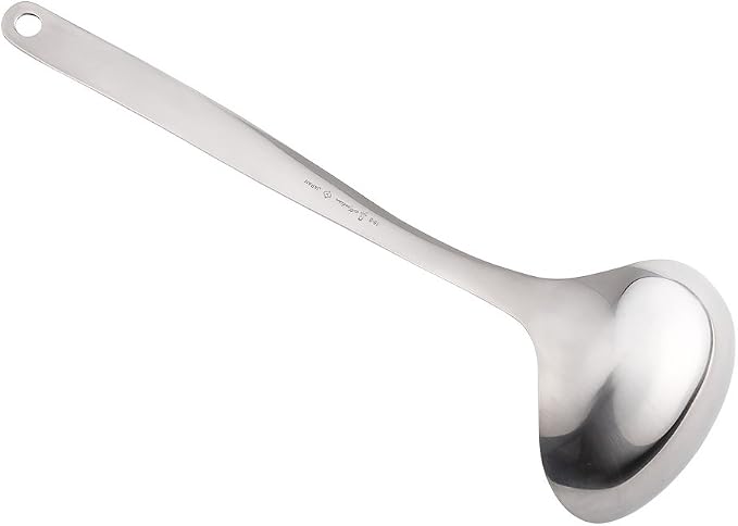 Sori Yanagi Kitchen Tool Designed Simple and Easy to Use, Tsubamesanjo Stainless Steel, Ladle L, Total Length 11.7 inches (29.8 cm), Dishwasher Safe, 18-8 Stainless Steel