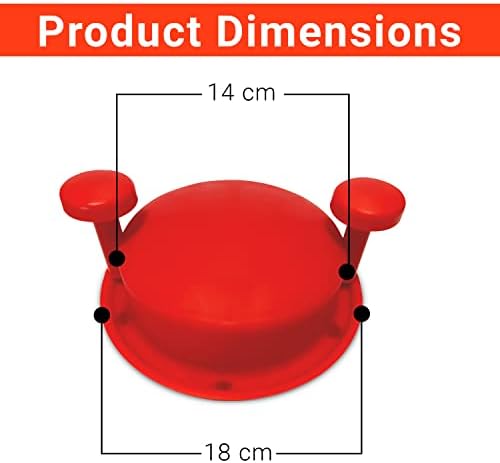 Chicken Shredder Machine, Shredding Tool, Meat Shredder with Handles Non-skid Base Mat Suitable for Pulled Pork Beef 8inch Red