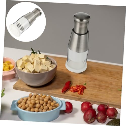 Practical Handheld Vegetable Chopper Easy to Clean Manual Garlic and Ginger Slicer Stainless Steel Kitchen Gadget for Effortless Cooking and Meal Prep Compact for Easy Storage