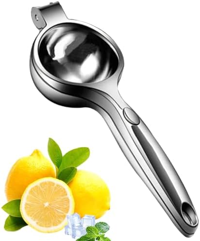 Stainless Steel Juicer Hand Press-Heavy Duty Hand Juicer Manual Juicer Handheld Squeezer Press For Lemon Pomegranate Orange-Kitchen Tool (Stainless steel-D)