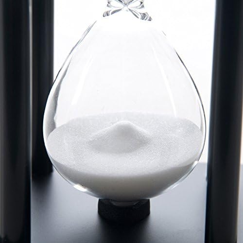 15 Minutes Hourglass, Wood Sand Timer, White