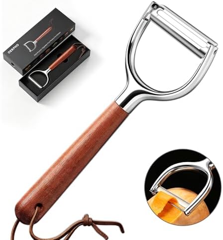 Vegetable Peeler, Stainless Steel Serrated Blade for Kitchen