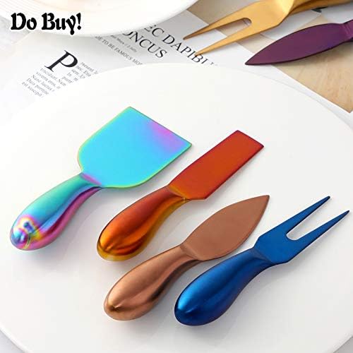 Cheese Knife Set，Stainless Steel Cheese Tool，Ergonomic Design&Easy To Use， for Birthday/Parties/Wedding/Bridal Shower/Housewarming and Anniversary (silver)