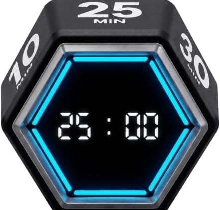 KADAMS Pomodoro Timer Cube, Visual Timer for Kids, Productivity Desk Timer
